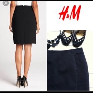 Black pencil skirt